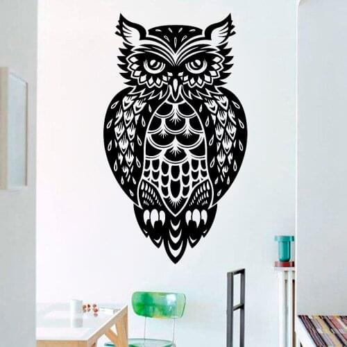 Owl Wall Decal Bird Nursery Decor Wall Stickers Nature Animals Vinyl Decals Living Room Kids Room Decoration Mural Poster X966