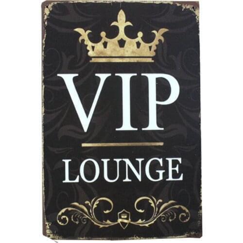 Lounge Vip Bar Open Closed Metal Tin Sign Iron Painting Pub Cafe Wall Decor Art Poster Bar Decoration Wall Plate Metal Poster