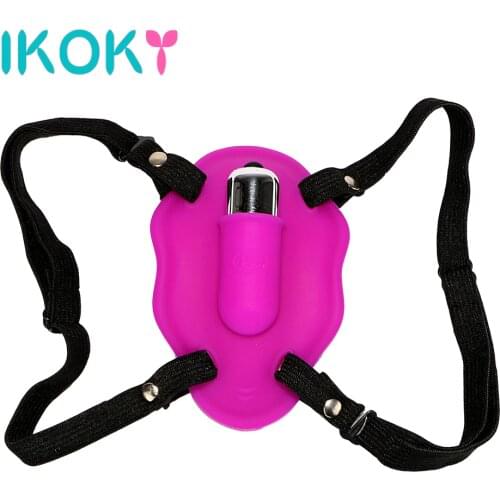 IKOKY Wearable Butterfly Vibrator Sex Toys for Women Clitoris Stimulate Female Orgasm Medical Silicone Adult Products