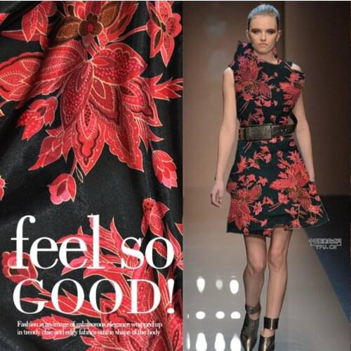 LEO&LIN Imported Black Safflower Fiber Impervious Fabric Spring Autumn Dress Pants 50cm