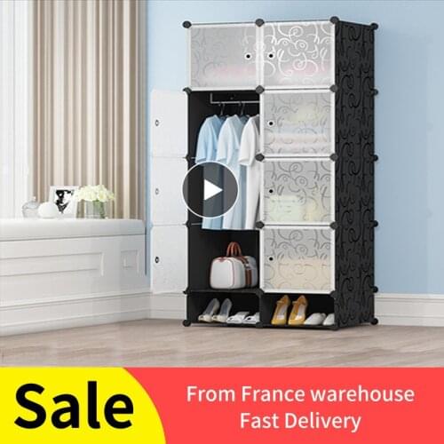 5 Layers 2 Rows Multifunctional Wardrobe Waterproof Dust-proof Storage Cabinet Closet Plastic Shoe Holder Bedroom Furniture HWC