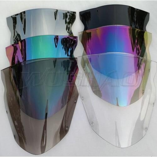 Motorcycle Windshield Windscreen Screen For 2009 2010 2011 Kawasaki Ninja 650 R 650R ER-6F ER6F EX650 C D Smoke Black Iridium