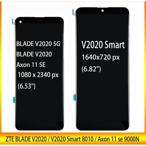 Original LCD For ZTE BLADE V2020 5G / Axon 11 SE 9000N / V2020 Smart LCD Display Touch Screen Digitizer Assembly LCD Display