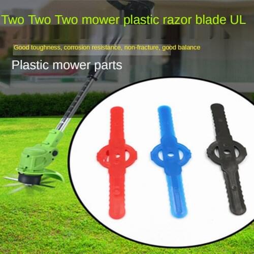 5pcs Plastic Cutter Blades For Grass Trimmer Brushcutter Replacement Part For Electric Cordless Grass Trimmer Strimmer Tool