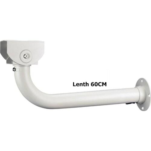 Surveillance CCTV Camera Stand Wall Mount Bracket Aluminum Alloy Gun Machine Hoisting Camera L-Shaped 60cm Lengthened Outdoor