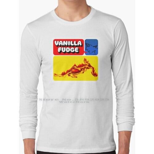 Vanilla Fudge Shirt , Sticker , Mask Long Sleeve T Shirt 100% Pure Cotton Big Size Vanilla Fudge Band