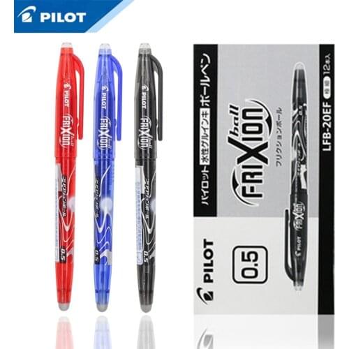 12 Pcs/Lot Pilot Frixion Pen LFB-20EF Erasable Gel Ink Pen Medium Tip 0.5 mm PILOT LFB - 20 EF LFB-20EF pen