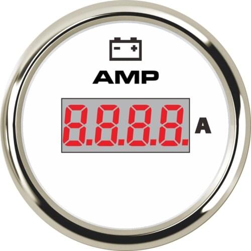 SAMDO 150A 7 Color Back Light Digital Ampere Gauge Ammeter AMP Meter Waterproof 2" 52MM With Current Sensor
