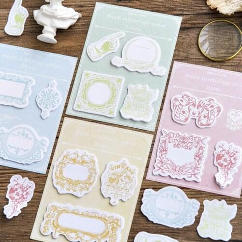 1pack /lot Greek Myth Series N-times Stickers Creative Tearable Note Paper Memo Pad Stickers Kawaii Stationery School Supply