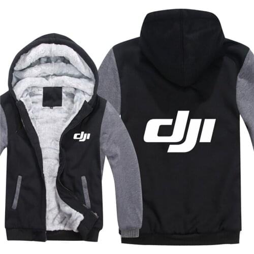 Winter Dji phantom Hoodies Men Fashion Coat Wool Jacket Man Sweatshirts Warm Hoody Long Sleeve Coat