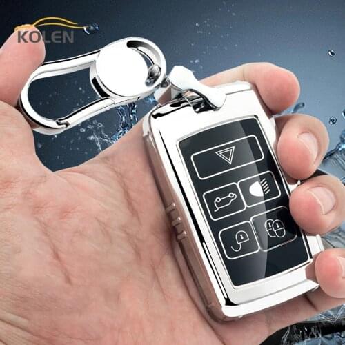 TPU Car Remote Key Case Cover Shell Fob For Land Rover Range Rover Evoque DIscovery 5 Sport For Jaguar XEL E-Pace Accessories