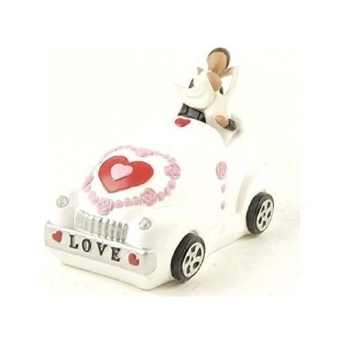 ENNAS Decoration Resin Bride and Groom Piggy Bank Wedding Couple Car Money Box For Decoration