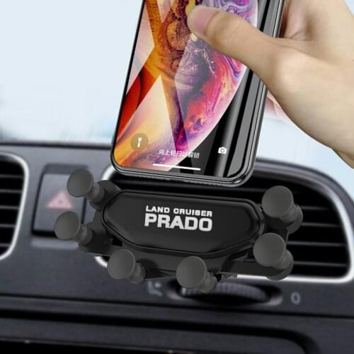 Universal Gravity Car Phone Holder Air Vent Mount Stand For Cell Phone GPS for Toyota PRADO 2005-2019