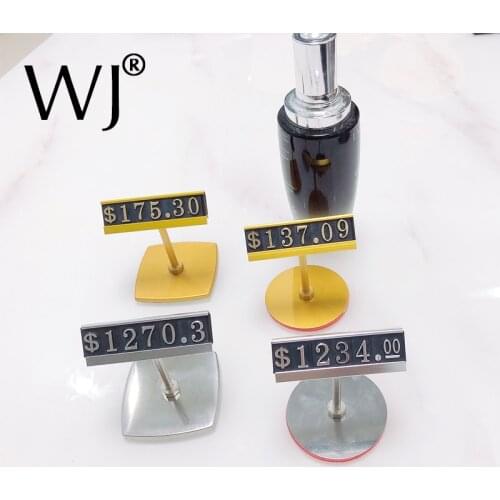 Vertical Combined Price Tags Number Sticker Large Jewelry Watch Phone Cosmetics Retail Shop Desktop Price Sign Label Display Set