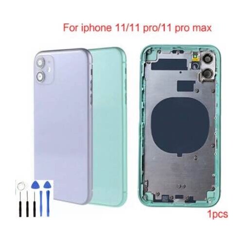 Best Quality For iPhone 11 Pro Max /11 / 11Pro Back Glass Middle Frame Chassis Full Housing Assembly Battery Cover door