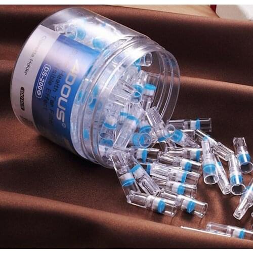 100pcs Disposable Smoking Pipe Filter Cigarette Tobacco Tar Reduce Filter Smoking Accessories Holder Filter Cleaning Container