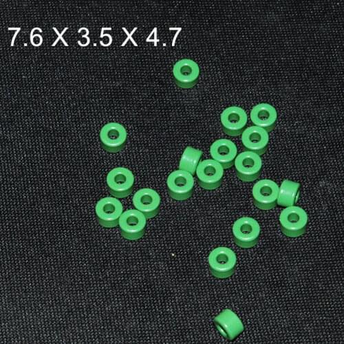 20pcs Ferrite Core EMI Filter 7.6X3.5X4.7mm Ferrite Ring Anti-Parasitic Toroide Toroidal Bead Coil Ferrites Ferrous Suppression