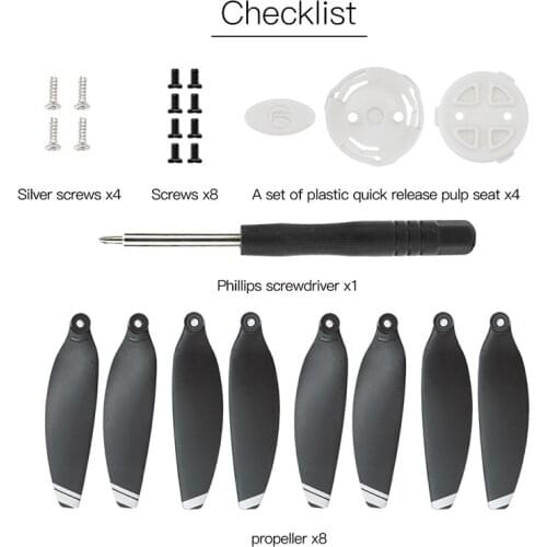 4pcs fast removal Base + 4pcs mavic mini propellers for dji mavic mini drone Accessories