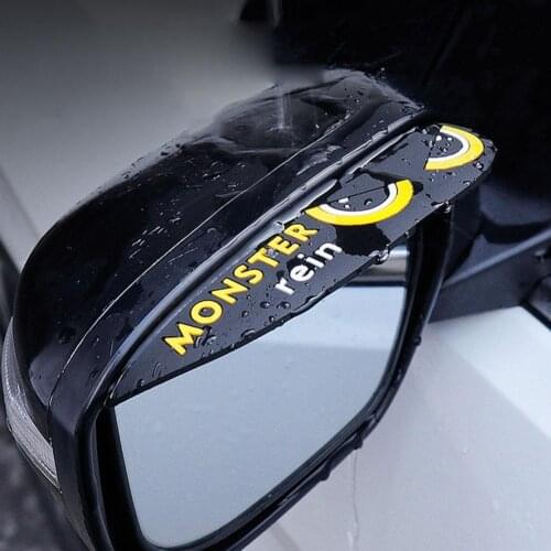 2pcs Universal Car Side Rear View Mirror Rain Eyebrow Visor Side Mirror Rain Board Sun Visor Shade Shield New