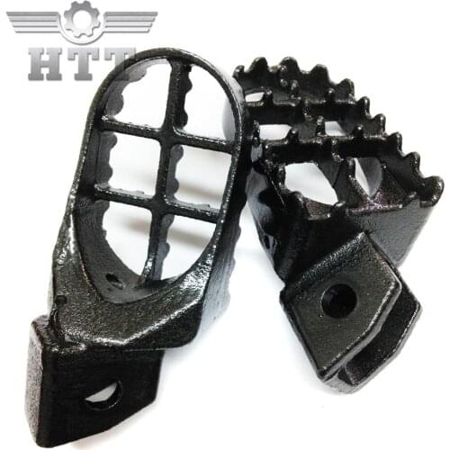 Aftermarket free shipping motorcycle parts Motocross MX Steel Foot Pegs For yamaha YZ80 WR250 YZ125 YZ250 WR500 WR200 Gray