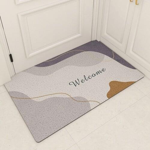 Large Europe PVC Door Mat Carpet Living Room Kitchen Mat Bathroom Mat Can Be Cut Mats Carpet Household Hallway Entrance Door Mat