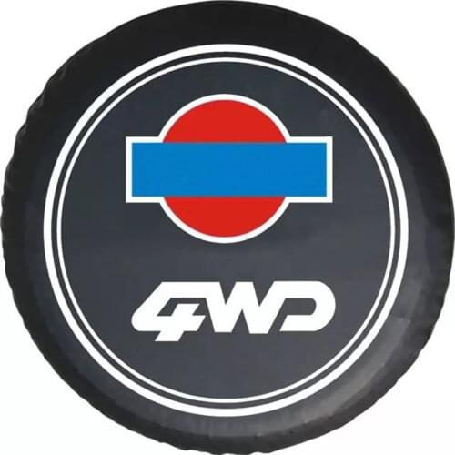 15" 16" Inch (Tire Diameter 27" -31") PVC Leather Spare Tire Cover Case Protector Bag Pouch For Nissan Patrol GR SAFARI