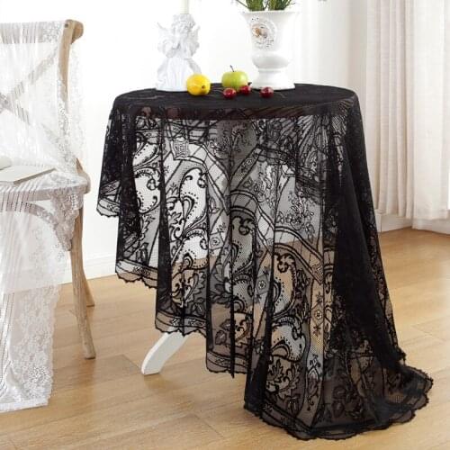 Cilected Lace Tablecloths On The Table