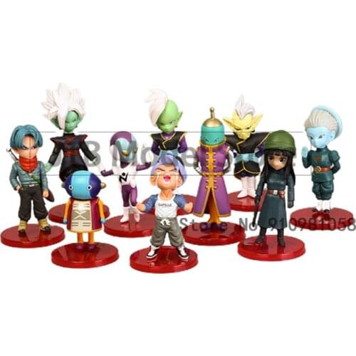 Dragon Ball Z Anime Figures Action Figurines 9CM PVC Super Saiyan Statue Torankusu Desktop Collection Toys Kakarotto Gift Figma