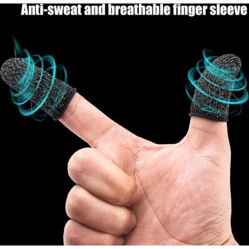 Gaming Finger Cots Gaming Touch Screen Ultra-thin Breathable Non-slip Anti-sweat Fingerprint Finger Cots Finger Cots Controller