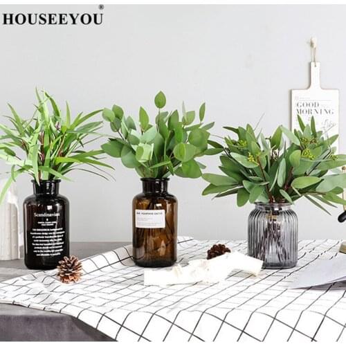32cm Artificial Plant Eucalyptus Leaf Flowers Wedding Accessories DIY Garland Christmas Home Vase Decoration