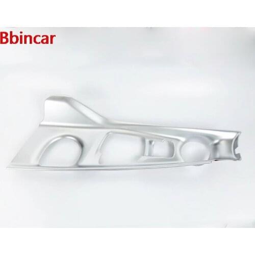 Bbincar Carbon Fiber Left Handed Driver Gear Box Panel Gear Shiftr Electronic Handbrake Cover Trim For Toyota C-HR C HR CHR 2017