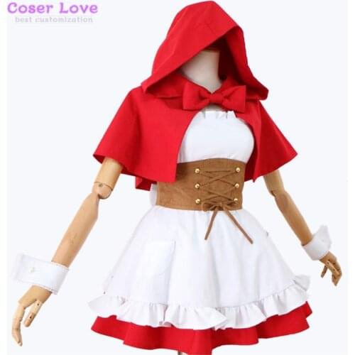 Re:ZERO Re: Life a Different World from Zero REM RAM Red Riding Hood Cosplay Costume Halloween Christmas New years