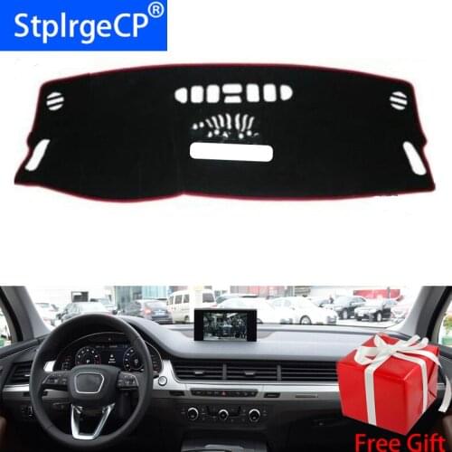 For AUDI Q7 2016 2017 2018 2019 dashboard mat Protective pad Shade Cushion Pad interior sticker car styling accessories