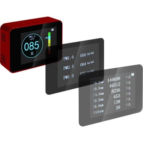 New Air Quality Monitor Detector Laser PM2.5 PM10 PM1.0 Detectors Gas Detector Analyzer Portable Tester for Home Car Office