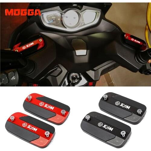 For SYM T2 T3 MAXSYM 400 400i 600 600i Motorcycle CNC High quality Front Brake Fluid Fuel Reservoir Cap Cover With Logo SYM