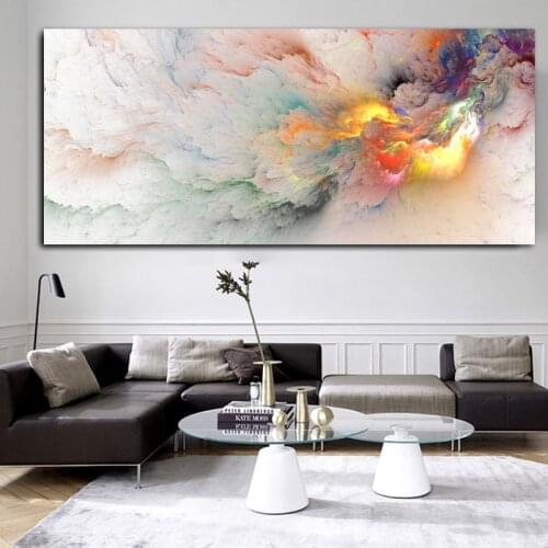AHPAINTING Poster Home Picture Cloud Abstract Painting Landscape Wall Paintings For Living Room Canvas Modern Art No Frame