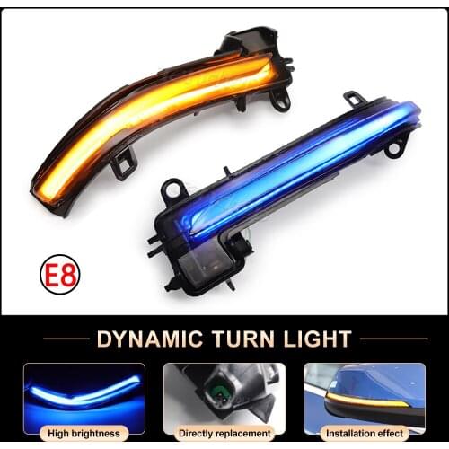 For BMW X2 X1 F48 F49 1/2 Serie F45 F46 F52 2016-2018 Blinker Dynamic LED Turn Signal Side Light Rear Mirror Car Assessories