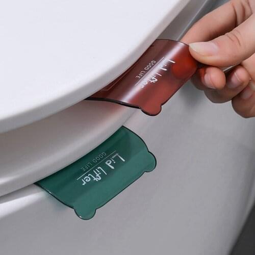 Transparent Toilet Seat Lifter Portable Toilet Lifting Device Void Touching Toilet Lid Product Home Bathroom Accessories