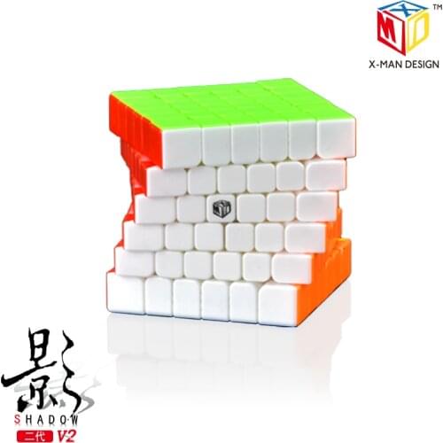 QiYi Shadow V2 M 6X6 Magic Cubes Speed Cube 6x6x6 X-Man Professional Puzzles Competitive Toys For Kids Intelligence Develop