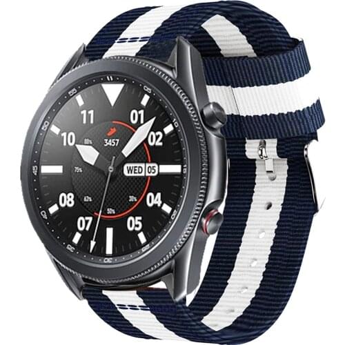 For Samsung Galaxy Watch 3 41mm 45mm Band 22mm Nylon Strap Sport Watchband 20mm Wristband For Galaxy Active 2 40mm 44mm Bracelet