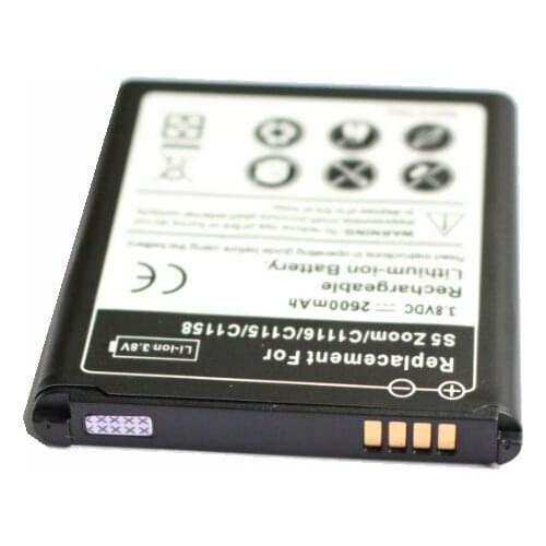 5pcs/lot 2600mAh EB-BC115BBC Replacement Battery For Samsung Galaxy K Galaxy Zoom S5 Zoom C1116 C115 C1158 Bateria Batterij