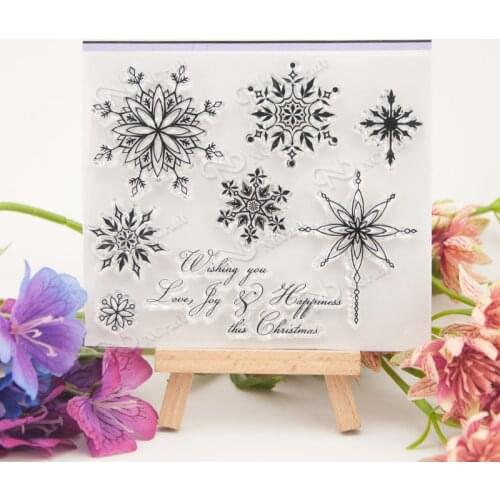 Snowflake Clear Stamp/Seal for DIY scrapbooking/photo album Decorative clear stamp sheets A1885