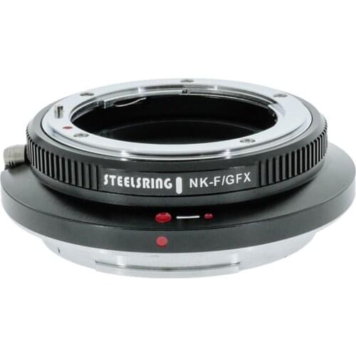 STEELSRING NK-F GFX AF Lens Adapter Ring for Nikon lens to Fujifilm FUJI X GFX100/50R/50S cameras