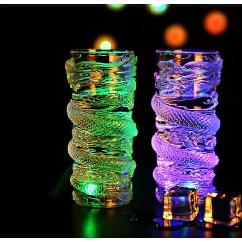 LED Mark Cup longfeng PP Alcohol induced drink cup Colorful luminous color strange new creative cup party party EMS gift