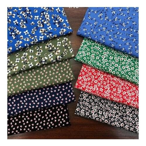 Rayon fabric dark floral printed fabric dress fabricLFCK080047