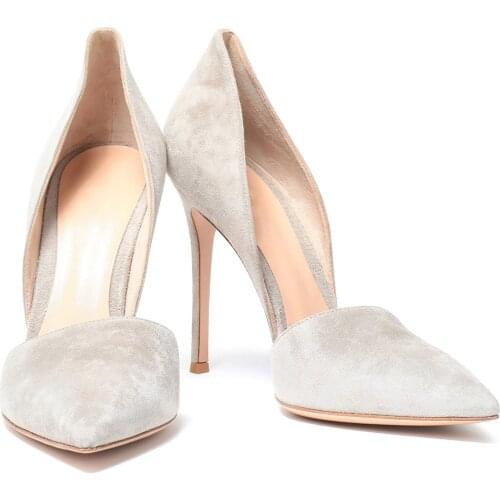 High Heels Women Single Shoes Slip-on Thin Heel Pointed Toe Shallow Ladies Shoe Office Lady Women Shoes Sandalias Mujer Big Size