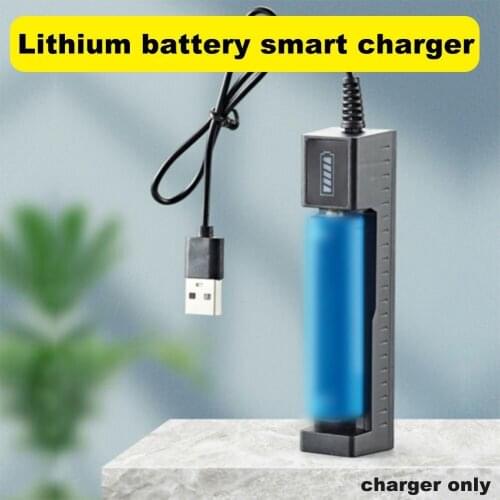 USB Charger 18650 16340 26650 14500 Lithium Battery Charge Universal Flashlight Universal Light Strong J1F1