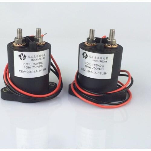 100A 12V 24V High Voltage DC Contactor HVDC Relay Voltage and Power Control