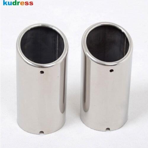 For Volkswagen For VW Jetta 6 MK6 2.0TDI 2.5 2011 2012 Stainless Steel Rear Exhaust Muffler Tip Pipe Tail End Silencer Trim 2pcs