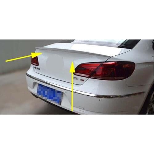 Wing Rear Spoiler Fit For 2013-2017 VW CC Volkswagen Unpainted Trunk Model Factory Lip Style